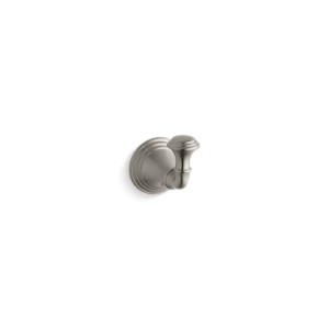 Kohler® 10555-BN Robe Hook, Devonshire®, 1 Hook, 3-3/16 in OAD x 3-1/4 in OAH, Metal, Vibrant® Brushed Nickel