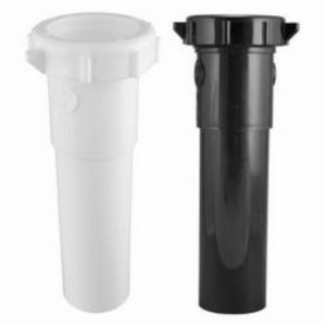 Keeney 40-8WRUK Extension Tube, 1-1/2 in ID x 8 in L, Polypropylene, White