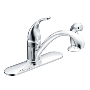 Moen® 7082 Kitchen Faucet, Torrance™, 1.5 gpm Flow Rate, 4 in Center, Polished Chrome, 1 Handle