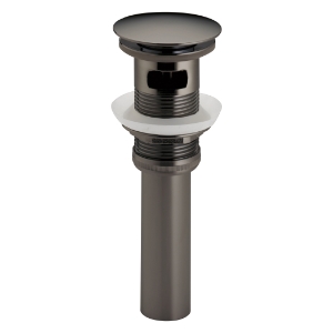 Brizo® RP72414BNX Push Button Pop-Up Lavatory Drain, 1-5/8 in Nominal, Brilliance® Black Onyx
