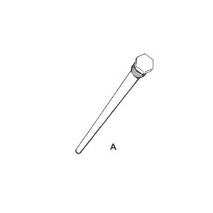APCOM 100109624 Anode Rod, 16 in L, Aluminum