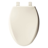 Bemis® 1200E4 346 Toilet Seat With Cover, AFFINITY ™, Elongated Bowl, Closed Front, Plastic, Biscuit, Adjustable Hinge