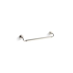 Kohler® 25156-SN Artifacts® Grab Bar, 27 in L, Vibrant® Polished Nickel, Stainless Steel