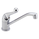 DELTA® 101LF-WF Classic Kitchen Faucet, 1.8 gpm Flow Rate, Swivel Spout, Chrome, 1 Handle