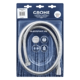 GROHE 28139000 RelexaFlex Hose, 69 in L, Metal, StarLight® Polished Chrome