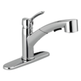 DELTA® 4140-DST Collins™ Kitchen Faucet, 1.8 gpm Flow Rate, Swivel Spout, Chrome, 1 Handle, 1/3 Faucet Holes