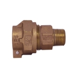 Legend 313-236NL T-4320NL Pipe Coupling, 1 in Nominal, Pack Joint (PEP) x MNPT End Style, Bronze