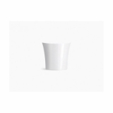 Kohler® 20703-N-0 Veil® Bathroom Sink, Round Shape, 16 in W x 16 in D x 15-1/16 in H, Tall Vessel/Pedestal Mount, Fireclay, White