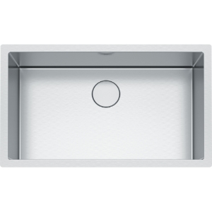 Franke PS2X110-30 Professional 2.0 Kitchen Sink, Diamond, Rectangular Shape, 30 in L x 16-15/16 in W x 10 in D Bowl, 32-1/2 in L x 19-1/2 in W, Undermount, 16 ga Stainless Steel