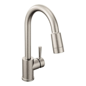 CFG 46201CSL Edgestone™ Pull-Down Kitchen Faucet, 1.5 gpm Flow Rate, Classic Stainless, 1 Handle, 1/3 Faucet Holes, Function: Traditional, Residential