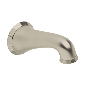 GROHE 13193EN0 Kensington Wall Mounted Tub Spout With Flow Control, 13.2 gpm, 6 in Spout Reach, StarLight® Brushed Nickel