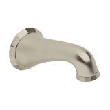 GROHE 13193EN0 Kensington® Wall Mounted Tub Spout with Flow Control, 13.2 gpm, 6 in Spout Reach, StarLight® Brushed Nickel