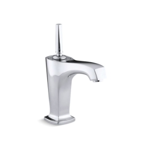 Kohler® 16230-4-CP Margaux® Bathroom Sink Faucet, 1.2 gpm Flow Rate, 4-3/4 in H Spout, 1 Handle, Pop-Up Drain, 1 Faucet Hole, Polished Chrome, Traditional