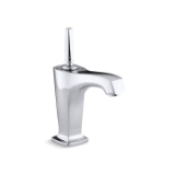 Kohler® 16230-4-CP Margaux® Bathroom Sink Faucet, 1.2 gpm Flow Rate, 4-3/4 in H Spout, 1 Handle, Pop-Up Drain, 1 Faucet Hole, Polished Chrome, Traditional
