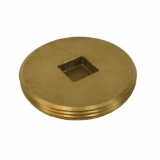 LEGEND 302-631 Countersunk Cleanout Plug, 6 in Nominal, MNPT End Style, Brass