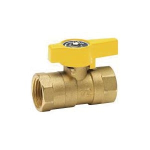 HOMEWERKS® VGV2LHB3CB 2-Piece Gas Valve, 1/2 in Nominal, FNPT End Style, Forged Brass Body