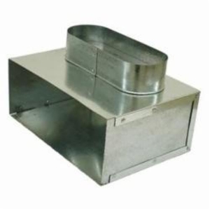Snappy™ 605-622 90 deg Register Box, Oval Shape, 2-1/4 in L x 10 in W, Steel, 28 ga