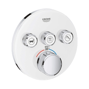 GROHE 29161LS0 Thermostatic Trim, 9.5 gpm Valve, StarLight® Moon White