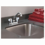 Moen® 74998 Chateau® Centerset Laundry Faucet, 2.2 gpm Flow Rate, 4 in Center, Chrome, 2 Handles