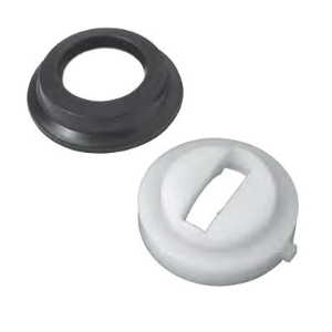 BrassCraft® SLD0153 D Rectangular Cam Assembly, White/Black