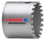 Lenox® Diamond™ 1211932DGHS Bi-Metal Multi-Purpose Hole Saw, 2 in Dia, 1-1/2 in D Cutting, Diamond Grit Cutting Edge