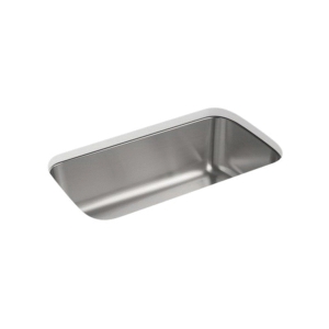 Sterling® 11600-NA Kitchen Sink With SilentShield® Technology, McAllister®, Luster, Rectangle Shape, 29-1/2 in L x 15-3/4 in W x 9 in D Bowl, 29-1/2 in L x 15-3/4 in W x 9-5/16 in H, Under Mount, 18 ga Stainless Steel