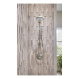 GROHE 27765EN0 Power&Soul Cosmopolitan 190 Shower Head, 2.5 gpm Min, 4 Sprays, Wall Mount, 7-1/2 in Dia Head, Brushed Nickel