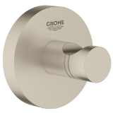 GROHE 40364EN1 Essentials Robe Hook, 1-3/4 in L x 2-1/8 in H, 1 Hook, StarLight® Brushed Nickel