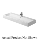 DURAVIT 0454120000 Vero Furniture Washbasin With Overflow and Faucet Deck, Rectangle Shape, 47-1/4 in L x 18-1/2 in W x 6-7/8 in H, Wall/Above-Counter Mount, Ceramic, White