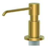 Gerber® D495958BB Parma® Manual Soap and Lotion Dispenser, Brushed Bronze, 14 oz Capacity, 4-15/16 in OAL, Deck Mount