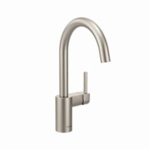 Moen® 7365SRS Kitchen Faucet, Align™, 1.5 gpm Flow Rate, High-Arc Spout, Spot Resist® Stainless Steel, 1 Handle