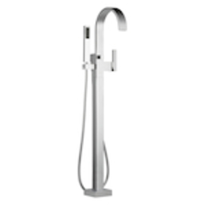 Brizo® T70180-PC Free Standing Tub Filler Trim, Siderna®, 2 gpm, Polished Chrome, 1 Handle