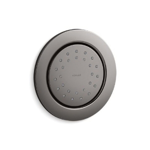Kohler® 8013-AK-TT WaterTile® Round Body Spray with Katalyst® Air-Induction Technology, Full/Stimulating Spray, 2 gpm Max Flow, Ceiling/Wall Mount, Vibrant® Titanium