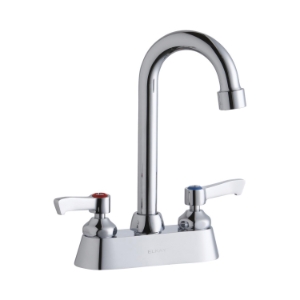 Elkay® LK406GN04L2 Centerset Bathroom Faucet, Polished Chrome, 2 Handles, 1.5 gpm Flow Rate