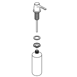 Kohler® 1235295-VS Soap Dispenser Assembly Stainless