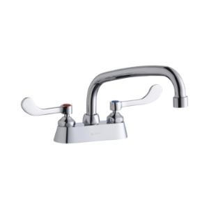 Elkay® LK406AT08T4 Centerset Bathroom Faucet, Polished Chrome, 2 Handles, 1.5 gpm Flow Rate