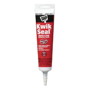 DAP® by Jones Stephens™ KWIK SEAL® DAP18001 Adhesive Caulk, 5.5 oz Tube, White