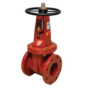 WATTS® 0702320 408 Straight Gate Valve, 4 in Nominal, Flanged End Style, Cast Iron Body, Cross Handle Actuator