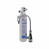 3M™ Aqua-Pure™ 7000125604 Under Sink Water Filtration System, 1.5 gpm Flow Rate, 3-3/16 in Dia x 15-5/32 in H, 40 to 100 deg F