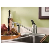 CFG CA40513 Cornerstone™ Kitchen Faucet, 1.5 gpm Flow Rate, 8 in Center, Polished Chrome, 1 Handle