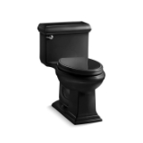 Memoirs® Classic Comfort Height® 1-Piece Toilet, Elongated Front Bowl, 16-1/4 in H Rim, 1.28 gpf, Black