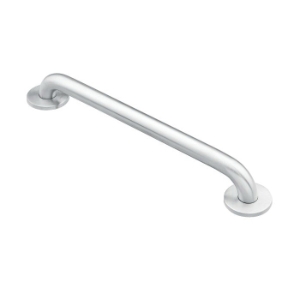 Moen® 8912 Grab Bar, Home Care®, 12 in L x 1-1/2 in Dia, Stainless Steel, 304 Stainless Steel