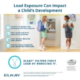Elkay® 51600C High Capacity Replacement Filter, 3-1/8 in L x 3-1/8 in W x 9-1/2 in H, Plastic