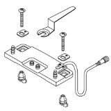 Kohler® 1362736 Exposed Wire Mounting Plate Kit