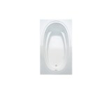 Clarion AD566062-WH 60 x 42 Acrylic Drop-in End Drain Bathtub, White