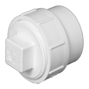 10 PVC DWV CO ADPT W/PLUG 105X