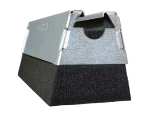 nVent CADDY RPS50H4EG Pyramid 50 Foam Based Support, 50 lb Static Load, Polyethylene/Steel, Electro-Galvanized