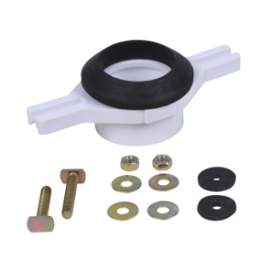 Oatey® 43541 Horizontal Adjustable Urinal Flange Kit, 2 in, PVC, White