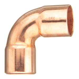 EPC 10031316 107C-R Solder Close Ruff Reducing 90 deg Elbow, 1-1/2 x 1-1/4 in, C x C, Copper