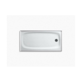Kohler® 9054-58 Salient® Single Threshold Shower Receptor, Thunder Grey, Right Drain, 60 in L x 30 in W x 3-3/4 in D